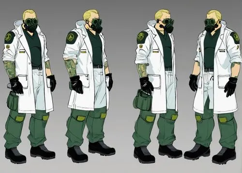 cartoon doctor,turnarounds,male nurse,theoretician physician,biologist,medics,anesthetist,corpsmen,krieger,prosthetist,docteur,ship doctor,female nurse,medic,paramedic,female doctor,doc,concept art,perioperative,batou,Unique,Design,Character Design