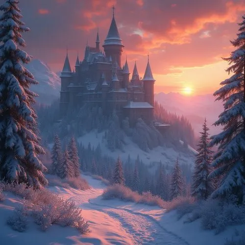 fairytale castle,fairy tale castle,hogwarts,winterfell,fairytale,fantasy picture,Conceptual Art,Fantasy,Fantasy 11