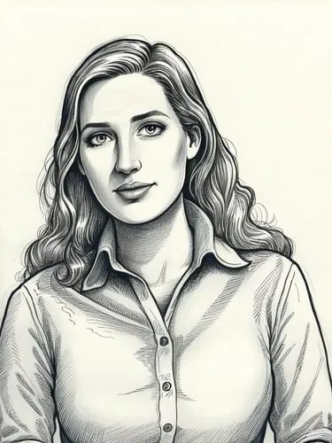 Back when Alice Elisabeth Weidel was still a well-behaved girl 😇✨.,a woman wearing a white shirt,delpy,pam,livni,portrait of christi,sobchak,netanyahus,Illustration,American Style,American Style 13