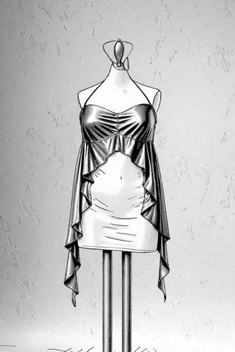 a dress sitting on top of a wooden stand,drawing mannequin,woman hanging clothes,dress form,garment,clotheshorse,perfume bottle silhouette,fashion vector,corset,artist's mannequin,female body,fashion 