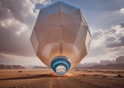 aerostat,gas balloon,airship,wadirum,captive balloon,airships,air ship,hot-air-balloon-valley-sky,heliosphere,inflated kite in the wind,hot air balloon,admer dune,ultralight aviation,inflation of sail,balloon hot air,balloon trip,hot air balloons,hot air ballooning,burning man,futuristic architecture,Photography,General,Realistic