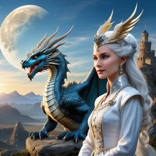 fantasy picture,fantasy art,heroic fantasy,fantasy portrait,3d fantasy,fantasy woman,massively multiplayer online role-playing game,dragon,dragon li,wyrm,dragons,golden dragon,fairy tale character,fantasy,fairy tale icons,white rose snow queen,fantasy girl,celtic queen,dragon bridge,fairy tale