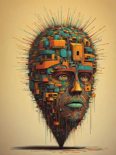 human head,mindvox,imaginacion,cerebro,cybernetically,computer art,Conceptual Art,Daily,Daily 02