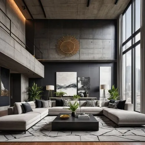 minotti,modern living room,contemporary decor,modern decor,interior modern design,living room,apartment lounge,penthouses,livingroom,concrete ceiling,luxury home interior,interior design,interior decor,interior decoration,modern minimalist lounge,sitting room,loft,modern style,home interior,contemporary,Illustration,Vector,Vector 03