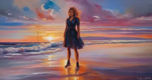 oil painting on canvas,oil painting,art painting,girl walking away,sea breeze,girl on the dune,seascape,walk on the beach,oil on canvas,sea landscape,girl in a long,girl on the boat,sun and sea,beach 