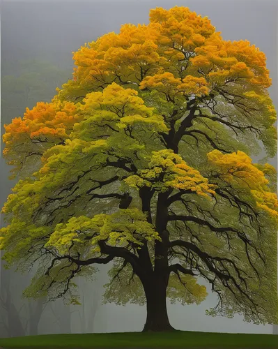 oregon white oak,maple tree,golden trumpet tree,norway maple,linden tree,painted tree,deciduous tree,isolated tree,oak tree,flourishing tree,californian white oak,autumn tree,defense,european beech,golden trumpet trees,ash-maple trees,larch tree,elm tree,silver maple,watercolor tree,Conceptual Art,Oil color,Oil Color 16