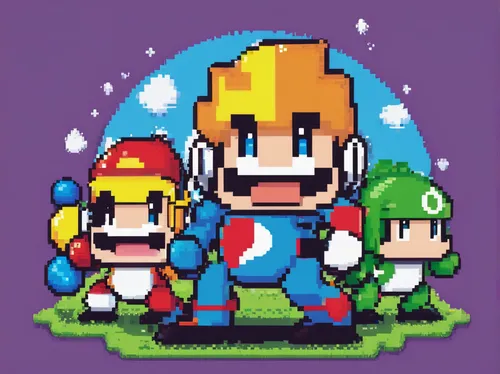 super mario brothers,mario bros,super mario,pixel art,mario,pixels,8bit,luigi,game characters,pixel cells,pixel,retro frame,three wise men,three kings,toadstools,trio,the three wise men,petrol-bowser,retro christmas,yoshi,Unique,Pixel,Pixel 02