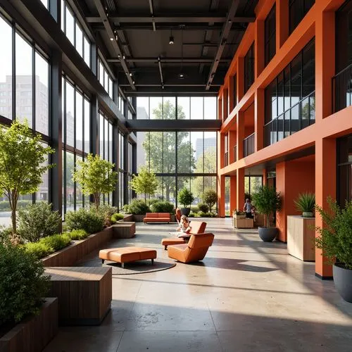 atriums,atrium,corten steel,inside courtyard,courtyard,wintergarden,courtyards,modern office,patios,langara,technopark,phototherapeutics,offices,lobby,rit,factory hall,office building,patio,dojo,school design