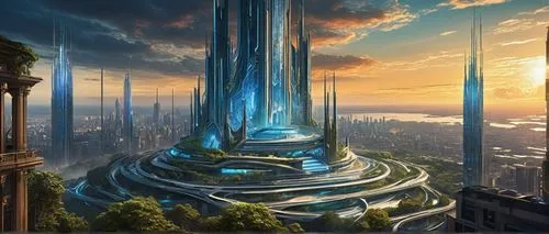 futuristic landscape,citadels,futuristic architecture,skylstad,skycraper,arcology,areopolis,utopian,skylon,ringworld,utopias,skyterra,fantasy city,sky space concept,skyscraper,the skyscraper,metropolis,skycycle,ordos,megacorporation,Conceptual Art,Fantasy,Fantasy 05