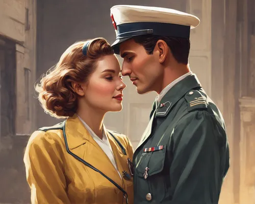 vintage boy and girl,vintage man and woman,warsaw uprising,allied,forties,romantic portrait,50's style,fifties,young couple,world war ii,valentine day's pin up,military uniform,casablanca,packard patrician,wartime,valentine pin up,pearl harbor,military person,peaked cap,roaring twenties couple,Photography,Fashion Photography,Fashion Photography 18