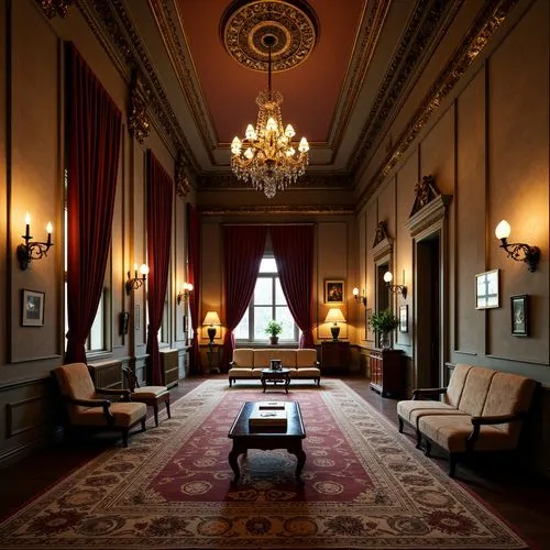 entrance hall,royal interior,russborough,harlaxton,farmleigh,highclere castle,hallway,anteroom,brodsworth,corridor,ingestre,stormont,foyer,wade rooms,ornate room,drumlanrig,holyroodhouse,highclere,lanesborough,athenaeum