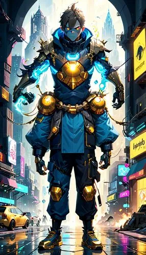 paladin,cyberpunk,sigma,kryptarum-the bumble bee,mech,fuel-bowser,mecha,knight armor,yang,dark blue and gold,petrol-bowser,armored,fantasy warrior,samurai,enforcer,mercenary,metropolis,cyborg,the wanderer,electro,Anime,Anime,General