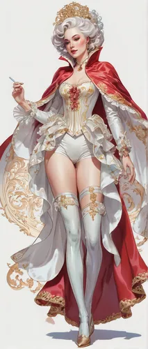 nero claudius,poker primrose,nero,white lady,rococo,thigh,thighs,goddess of justice,vexiernelke,white rose snow queen,queen s,fantasy woman,vampire lady,comely,ruler,mezzelune,priestess,queen of hearts,baroque angel,baroque,Conceptual Art,Fantasy,Fantasy 24