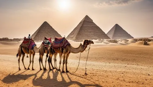 giza,egyptienne,camels,the great pyramid of giza,dromedaries,egypt,pyramids,khufu,ancient egypt,pharaohs,egyptologists,kemet,mastabas,camel caravan,pyramide,egyptological,egyptology,ancient civilization,khafre,pharaon,Photography,General,Realistic