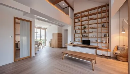 modern room,shared apartment,smart home,home interior,loft,japanese-style room,hallway space,an apartment,floorplan home,hardwood floors,room divider,smart house,apartment,one-room,bonus room,sky apartment,contemporary decor,modern decor,wooden floor,wood floor,Photography,General,Realistic