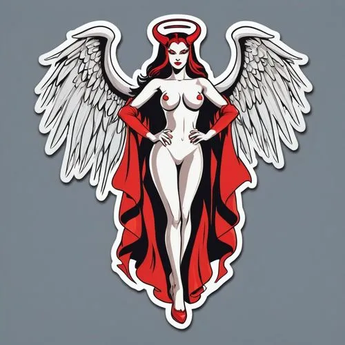 angeles,car badge,satana,seraphim,sapientia,archangel,cherubim,mediatrix,medicine icon,angel of death,angel figure,sr badge,angel and devil,cyberangels,higuero,emblem,vintage angel,angelman,angel,the angel with the veronica veil,Unique,Design,Sticker