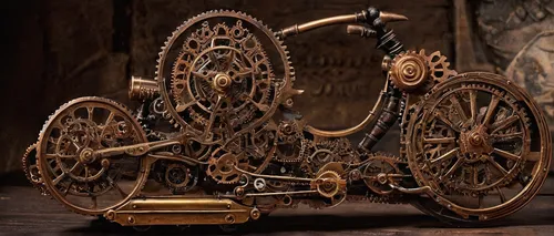 steampunk gears,cog wheels,iron wheels,derailleur gears,velocipede,wooden wheel,wooden cable reel,steampunk,cog,wooden carriage,mechanical puzzle,benz patent-motorwagen,steam engine,cogwheel,gears,old wooden wheel,scrap sculpture,carriages,patent motor car,metal lathe,Illustration,Realistic Fantasy,Realistic Fantasy 13