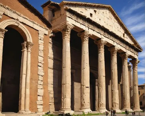 peristyle,celsus library,capitolium,paestum,temple of diana,ctesiphon,colonnades,marittima,portico,capitalia,stoa,colonnade,roman temple,glyptothek,diocletian,bramante,agrigento,doric columns,roman forum,the forum,Art,Artistic Painting,Artistic Painting 36