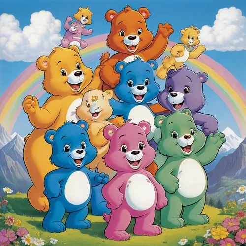 the bears,bebearia,gummybears,teddybears,teddy bears,bearss,Illustration,Children,Children 02