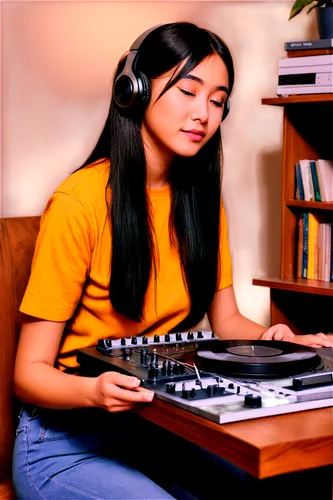 djn,disc jockey,dj,disk jockey,minimoog,davachi,tascam,novation,rajakumari,programadora,synthy,radiopress,home studio,kpfk,girl at the computer,kexp,synthi,old recording,kreanga,student with mic,Illustration,Japanese style,Japanese Style 15