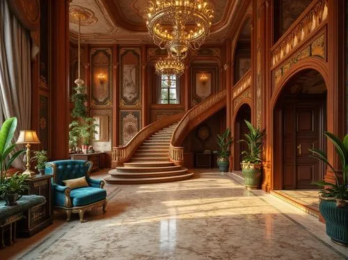 hallway,royal interior,ritzau,foyer,entrance hall,ornate room,palladianism,luxury hotel,opulence,grand hotel europe,hotel hall,interior decor,kempinski,opulently,palatial,lobby,grandeur,staircase,enfilade,hotel lobby,Photography,General,Realistic