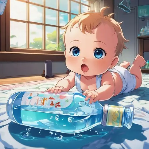 taking a bath,milk bath,water bath,baby whale,bathing fun,bathing,Illustration,Japanese style,Japanese Style 03