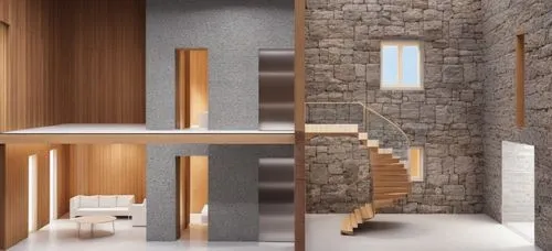 hallway space,wooden stairs,lofts,habitaciones,outside staircase,interior modern design,dumbwaiter,associati,staircases,architraves,stairwells,stairwell,3d rendering,wooden stair railing,staircase,appartement,wooden beams,an apartment,anastassiades,loft,Photography,General,Realistic