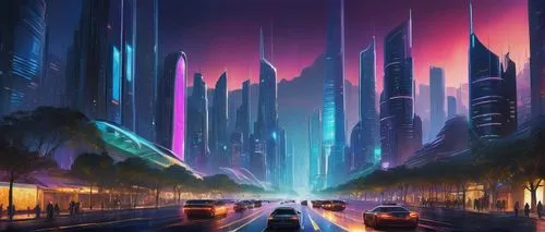 futuristic landscape,cybercity,fantasy city,cybertown,futuristic,metropolis,cityscape,cyberpunk,polara,guangzhou,cyberia,cyberworld,coruscant,cyberport,cyberscene,colorful city,futuregen,city highway,megacorporations,futurist,Illustration,Paper based,Paper Based 05