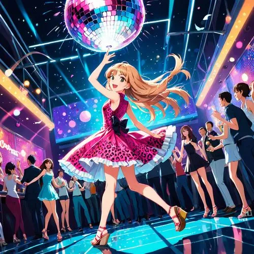 tsumugi kotobuki k-on,harmonix,dance club,dancefloor,michiru,sports dance,Anime,Anime,Realistic