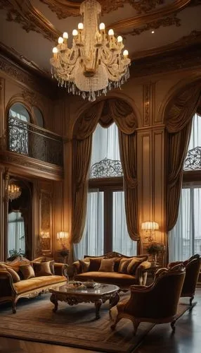 ornate room,opulently,opulence,opulent,luxury home interior,great room,luxurious,baccarat,poshest,palatial,chandeliers,interior decoration,luxury,living room,sumptuous,interior design,livingroom,boisset,chaise lounge,luxury hotel,Illustration,Japanese style,Japanese Style 14