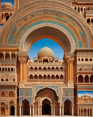 Diverse architectural styles, futuristic skyscraper, ancient Greek temple, modern minimalist villa, Islamic mosque, Gothic cathedral, colorful Indian palace, rustic wooden cabin, sleek spaceship-like 