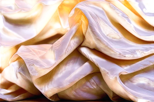 Crumpled tissue, white, soft, delicate, detailed wrinkles, transparent layers, fluffy texture, curled edges, gentle folds, warm light, shallow depth of field, cinematic composition, 3/4 view, realisti