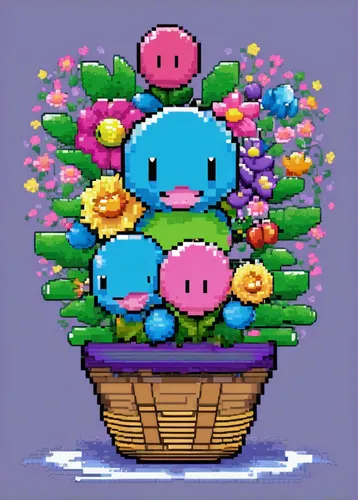 Basket of Flowers for a Troubled World by Larry Turner,pixaba,wishing well,spring nest,pixel art,flower basket,flower box,easter nest,flower pot,wreath of flowers,flower stand,flowers in basket,bloomi