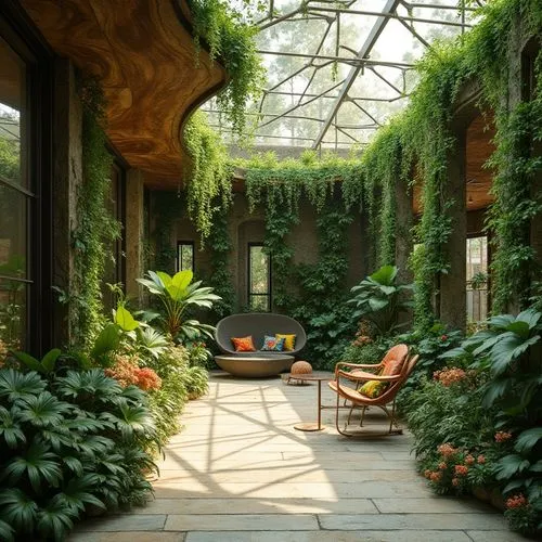 courtyards,atriums,conservatory,inside courtyard,wintergarden,atrium,patio,winter garden,sunroom,orangery,courtyard,patios,breezeway,glasshouse,cochere,indoor,lobby,entryway,greenhouse,houseplants,Photography,General,Realistic