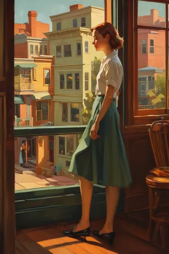 girl studying,window sill,windowsill,the evening light,summer evening,morning light,spring morning,evening light,late afternoon,rear window,window seat,study,digital painting,world digital painting,woman at cafe,the girl at the station,evening sun,girl in a historic way,a girl in a dress,the girl in nightie,Conceptual Art,Fantasy,Fantasy 18