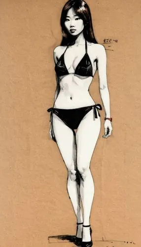 female body,ink painting,advertising figure,shapewear,gabourey,curvier,lenchner,tusche indian ink,jover,botero,objectification,baartman,bibbins,stencil,bettie,fatale,pin-up girl,dessin,body positivity,retro paper doll,Conceptual Art,Oil color,Oil Color 01