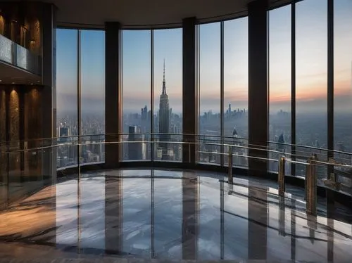 top of the rock,the observation deck,glass wall,sky city tower view,observation deck,skydeck,empire state building,skyscapers,dubay,undershaft,tallest hotel dubai,one world trade center,penthouses,skyloft,jumeirah,glass facade,new york skyline,glass building,hearst,highmark,Art,Classical Oil Painting,Classical Oil Painting 16