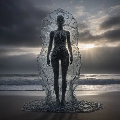 encased,female body,vespertine,woman sculpture,mother earth statue,christakis,mermaid silhouette,sirene,bodypainting,transparence,veiled,encapsulated,zentai,cocooned,enrobed,denatures,transparente,woman silhouette,translucent,volou,Photography,Artistic Photography,Artistic Photography 11