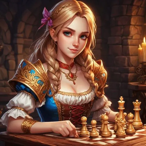 1girl, chess,chess player,chess game,chessani,play chess,chess,gwent,chesshyre,nelisse,chessmaster,mamedyarov,chessboards,majevica,elysa,chessell,game illustration,vasilisa,jaina,principessa,ellinor,a