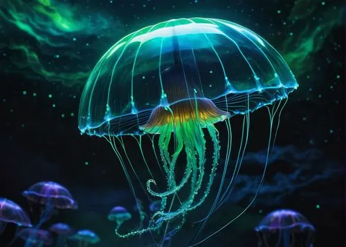 jellyfish,jellyfish collage,jellyfishes,cnidaria,deep sea nautilus,lion's mane jellyfish,bioluminescence,sea jellies,jellies,under sea,box jellyfish,undersea,deep sea,underwater background,nautilus,cnidarian,auroraboralis,sea life underwater,under the sea,underwater world,Illustration,Paper based,Paper Based 06