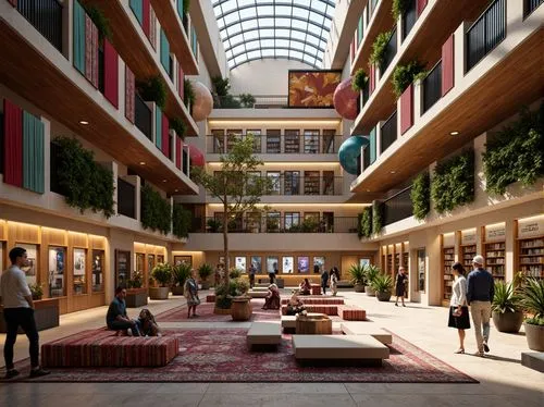 masdar,atriums,biopolis,streamwood,3d rendering,europan,broadmead,atrium,largest hotel in dubai,macerich,mvrdv,emaar,microdistrict,bramalea,broadgate,schulich,rotana,inside courtyard,kaust,citycenter