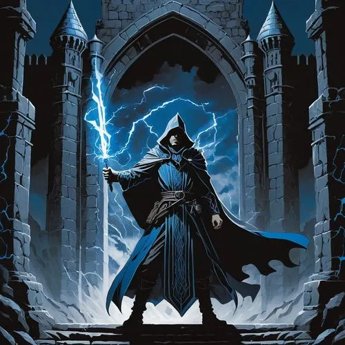 nekron,ravenloft,latveria,thunderer,strahd,sorcerer,Illustration,Black and White,Black and White 12