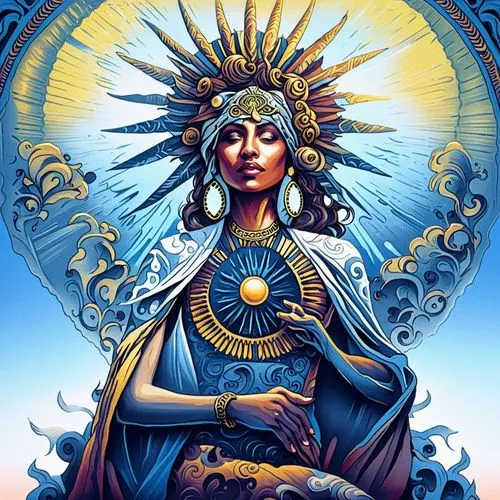 baoshun,hecate,oshun,priestess,estess,milagro,Illustration,Realistic Fantasy,Realistic Fantasy 25