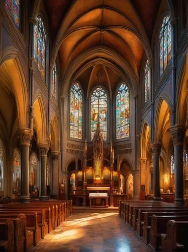 sanctuary,transept,presbytery,interior view,nave,interior,notre dame de sénanque,the interior,altar,episcopalianism,pcusa,liturgical,gesu,ecclesiastical,ecclesiatical,collegiate basilica,choir,cathedral,sacristy,chancel,Art,Classical Oil Painting,Classical Oil Painting 11