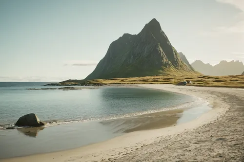 Haukland beach, Lofoten Islands, Norway,lofoten,nordland,norway coast,mountain beach,beautiful beaches,navajo bay,northern norway,an island far away landscape,norway island,southern island,beach lands