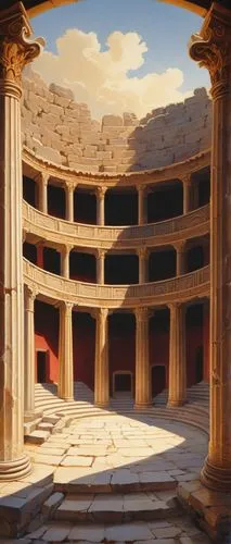 italy colosseum,roman coliseum,ancient theatre,roman theatre,coliseum,coliseo,the forum,forum,gladiatorial,amphitheatre,theatre stage,amphitheater,theater stage,amphitheatres,colloseum,old opera,theatre,colosseum,dougga,aspendos,Illustration,Retro,Retro 22