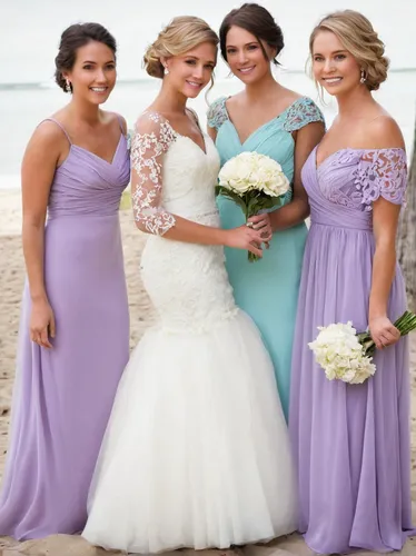 bridal party dress,wedding dresses,lilac bouquet,quinceanera dresses,wedding dress train,bridal clothing,the bride's bouquet,bridesmaid,the purple-and-white,white with purple,bridal bouquet,periwinkle,purple lilac,lilac,wedding photo,pale purple,lavender bunch,pastel colors,veil purple,purple dress,Illustration,Abstract Fantasy,Abstract Fantasy 08