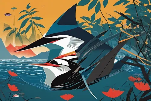 toucans,orca,ivory-billed woodpecker,toco toucan,bird illustration,magpie,toucan,black skimmer,killer whale,flower and bird illustration,keel-billed toucan,keel billed toucan,river tern,pied horn bill,swainson tucan,magpie lark,coastal bird,tropical bird,american merganser,malabar pied hornbill,Illustration,Vector,Vector 13