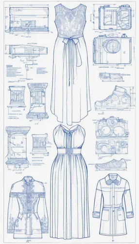 crinoline,costume design,sewing pattern girls,nautical clip art,sheet drawing,blueprint,blueprints,lumberjack pattern,fabric design,fashion design,retro paper doll,one-piece garment,overskirt,christmas pattern,garments,scrapbook clip art,bridal clothing,garment,digiscrap,jeans pattern,Unique,Design,Blueprint