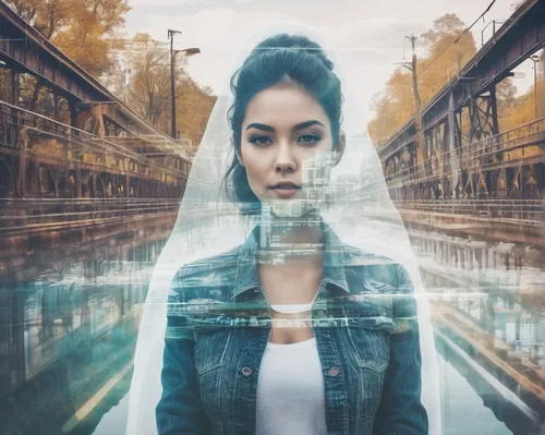 mystical portrait of a girl,photomanipulation,photo manipulation,conceptual photography,photoshop manipulation,image manipulation,veil,double exposure,vietnamese woman,portrait photography,asian woman,multiple exposure,asian vision,parallel worlds,aura,digital compositing,portrait photographers,woman thinking,portrait background,virtual identity,Photography,Artistic Photography,Artistic Photography 07